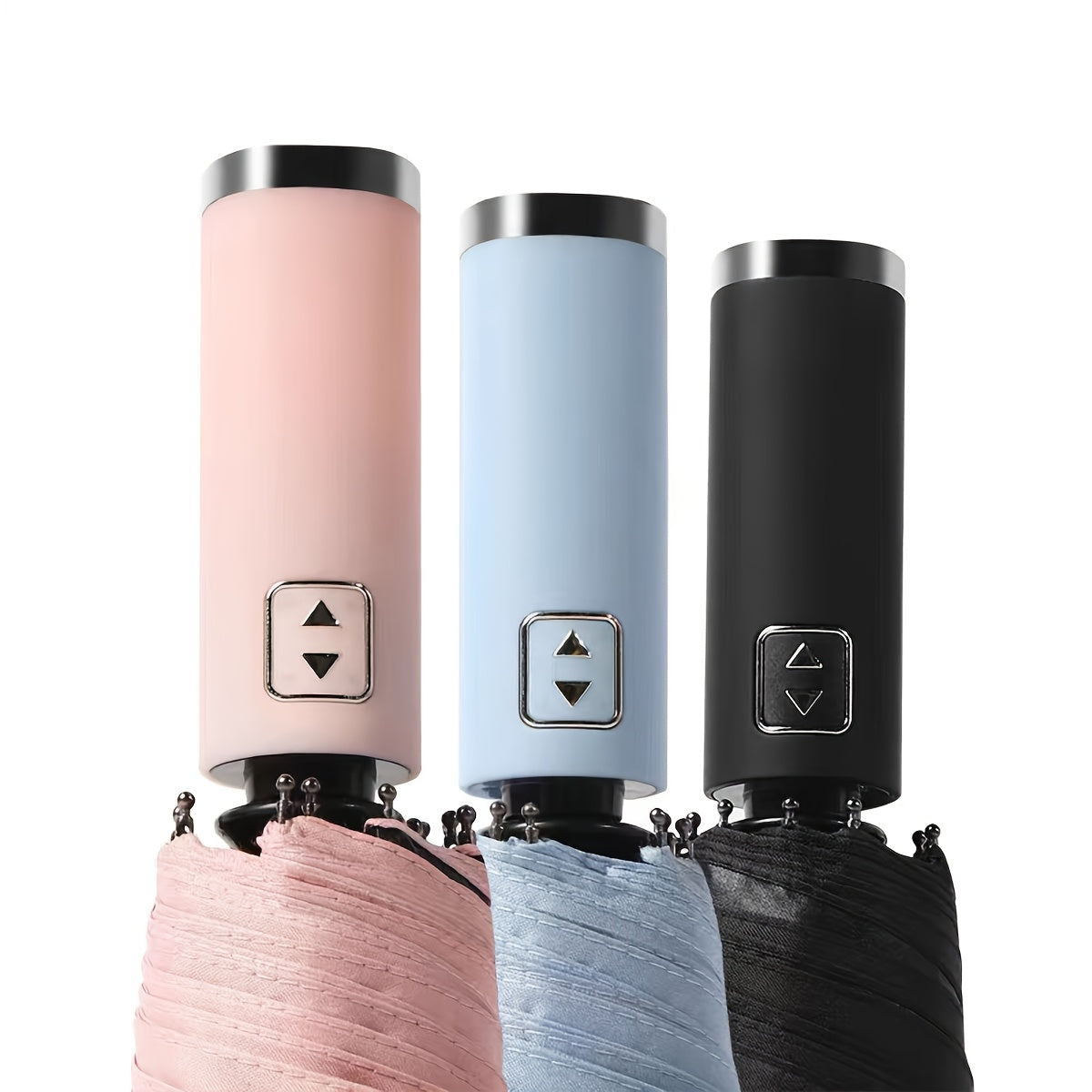 Avtomatik yig'iladigan soyabon, shamolga chidamli, UV himoyali, 10 tishli temir ramka, portativ sayohat uchun shiypon