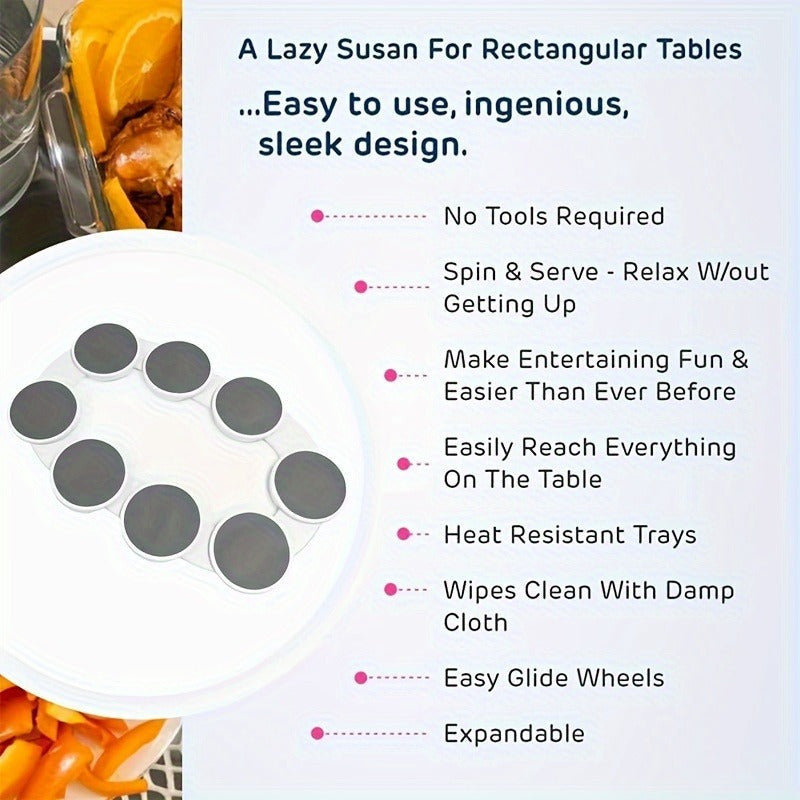 Versatile Rotating Dining Table Platter for Hot Pot, Family Gatherings