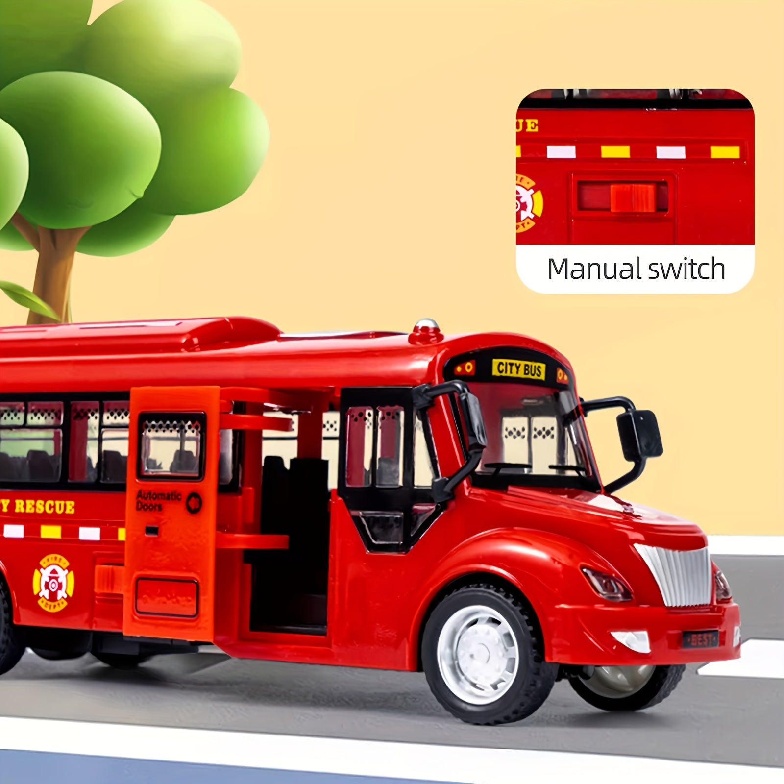 Set de coches de juguete de plástico para niños con luces intermitentes y sonido realista para mayores de 3 años