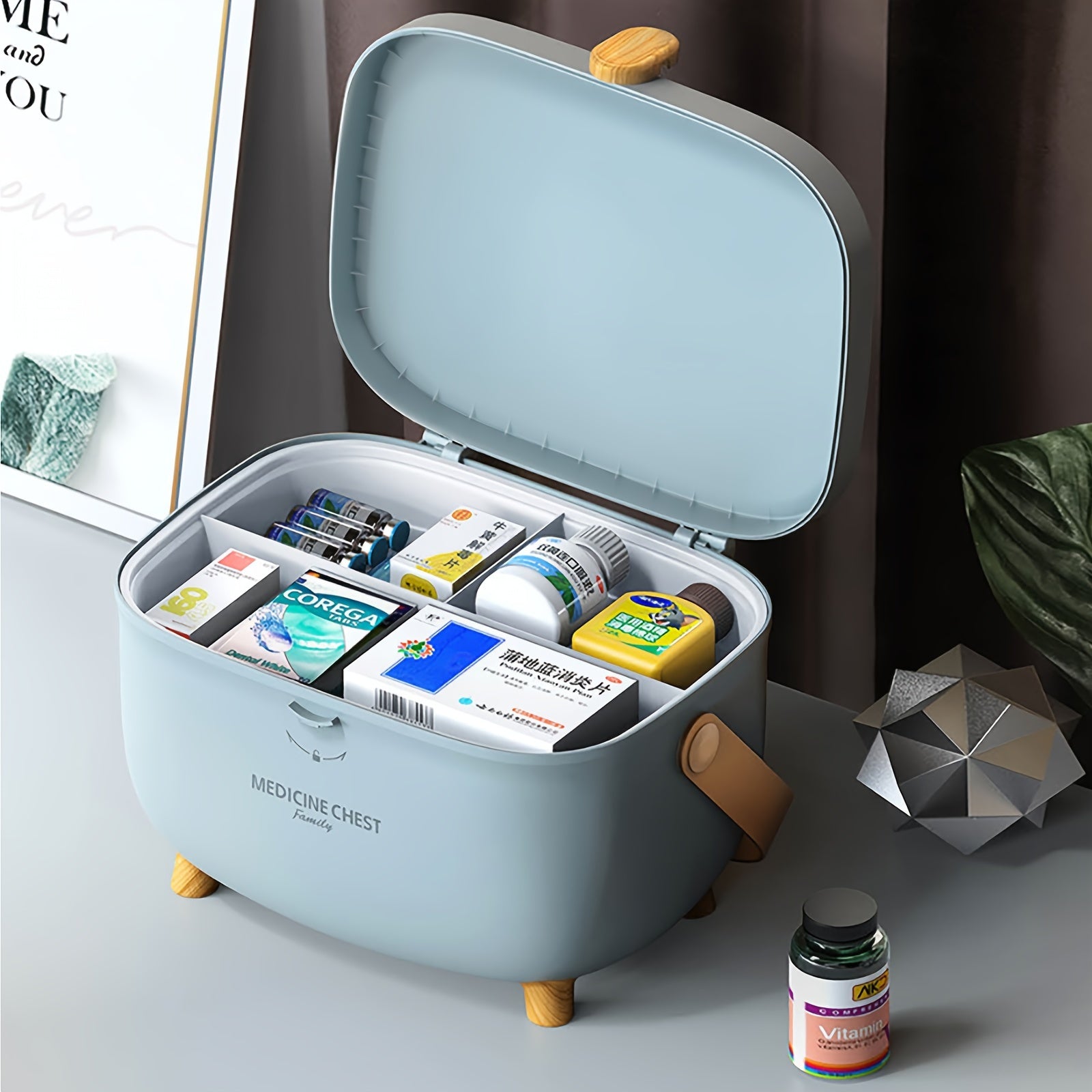 Multi-Layer Medicine Storage Box Organizer for Family Use