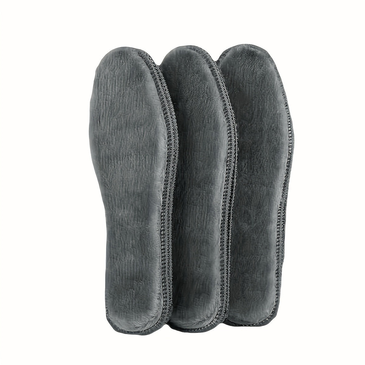 Unisex Winter Fleece-Lined Warm Insoles Thickened Shoe Inserts