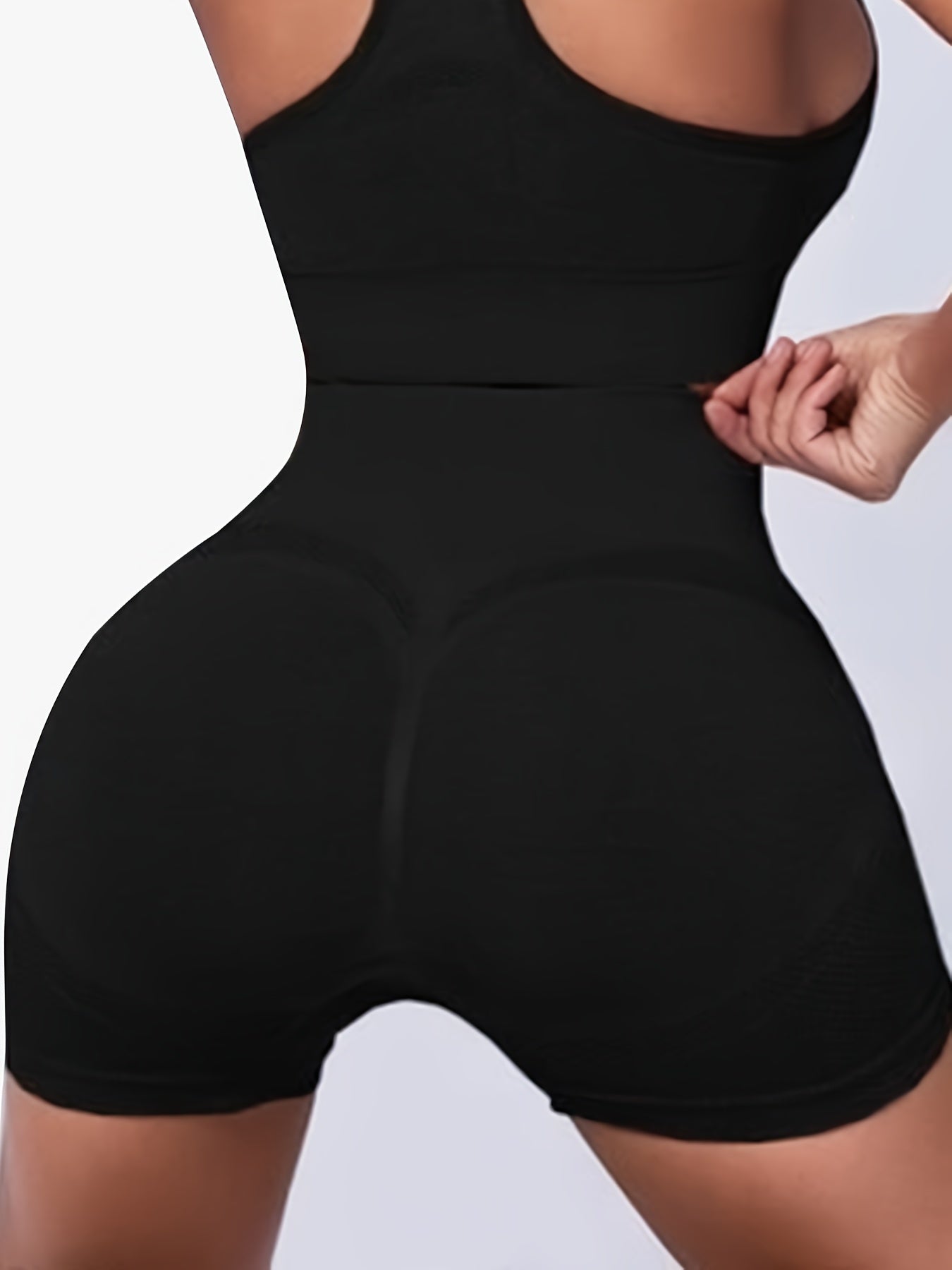 Women's High-Waist Yoga Shorts Breathable Stretch Slimming Side Stripes