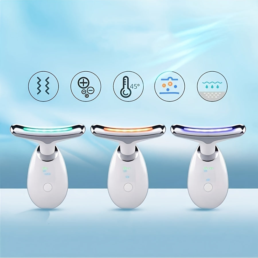 Face and Neck Massage Tool in 3 Colors USB Rechargeable Portable Facial Massager for Women