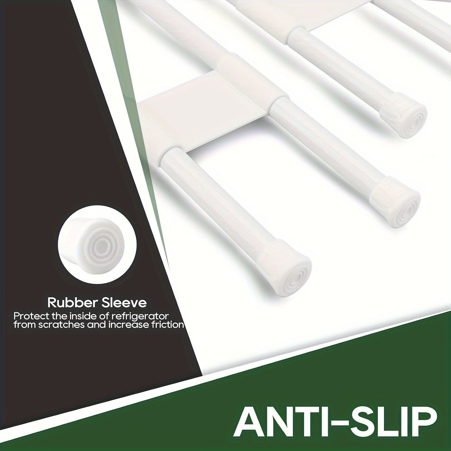 Adjustable RV Refrigerator Safety Bar for Cabinets and Windows, Rustproof, 40.64cm–71.12cm