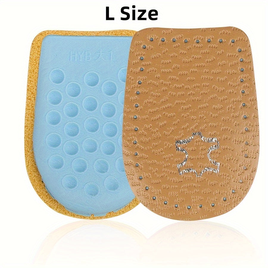 Unisex Latex Heel Cushions Shock Absorbing Anti-Wear Half Size Inserts