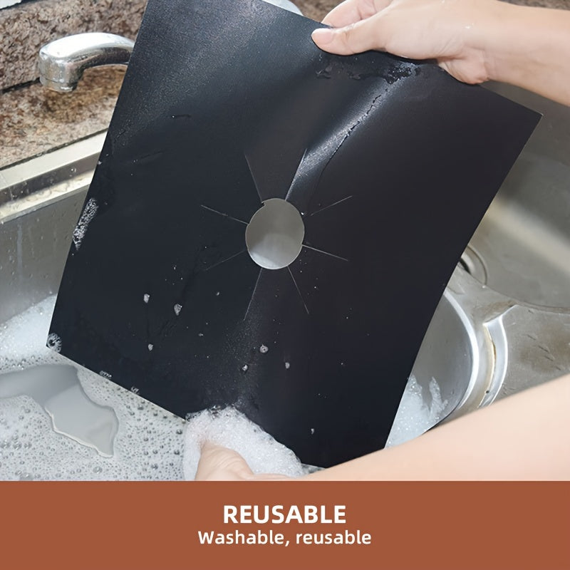 4 dona pechka yog'ga chidamli mato 27cm x 27cm Qayta ishlatiladigan issiqlikka chidamli oson tozalanadi