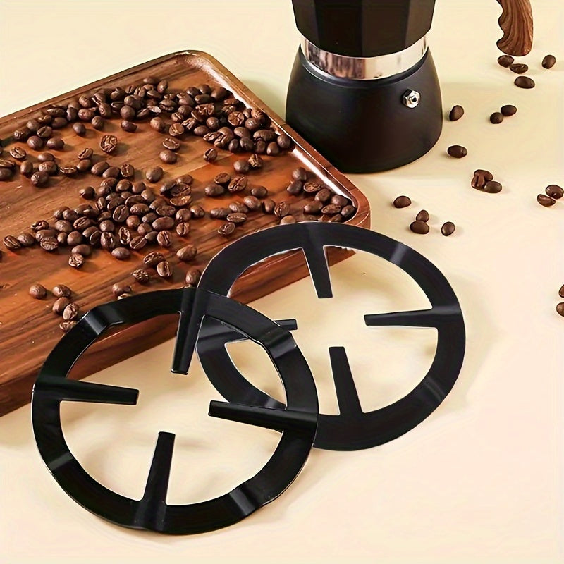 Цельная чугунная газовая плита с подставкой для кофеварки Moka, прочный держатель для переходного кольца, необходимый кухонный аксессуар