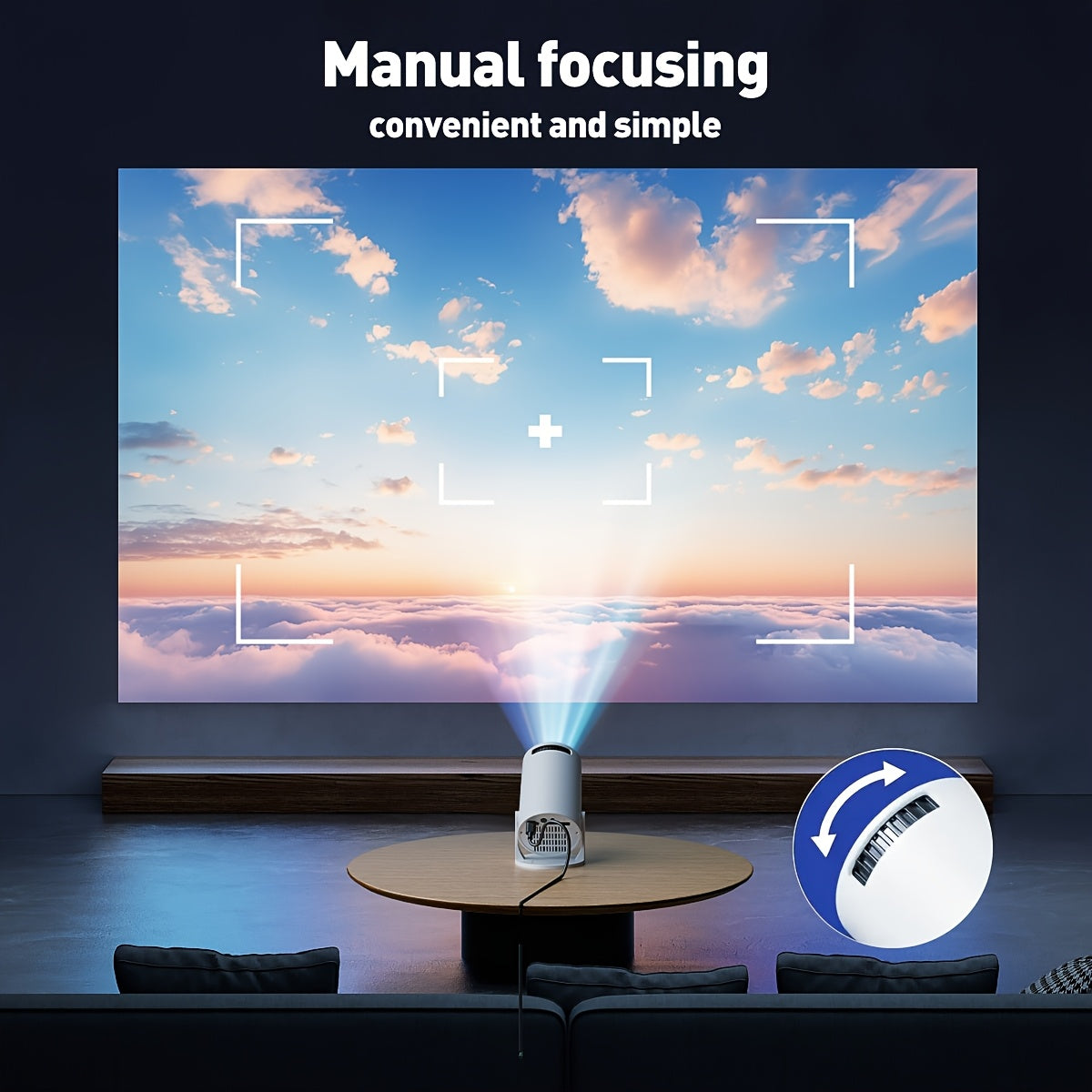 Mini Home Theater Projector LCD 3D Ready 16:9 USB Smartphone Notebook