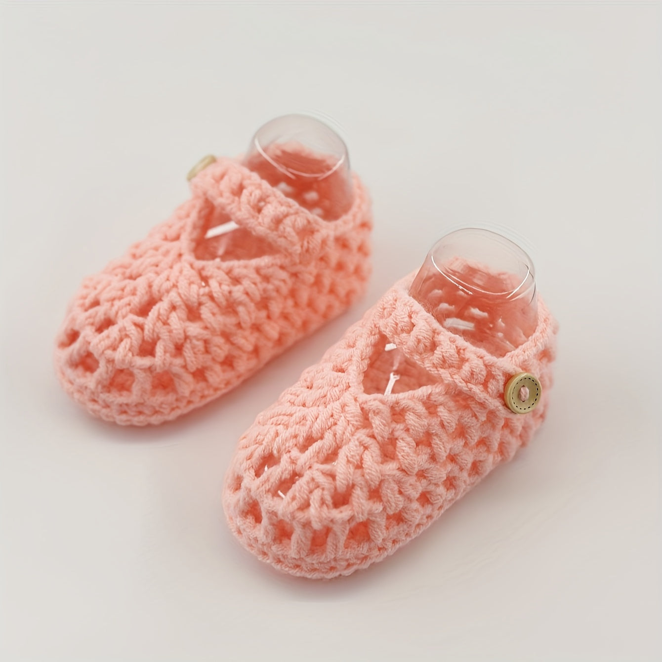Crochet Baby Shoes Slip-On Booties for Infants and Toddlers All-Season Soft Fabric