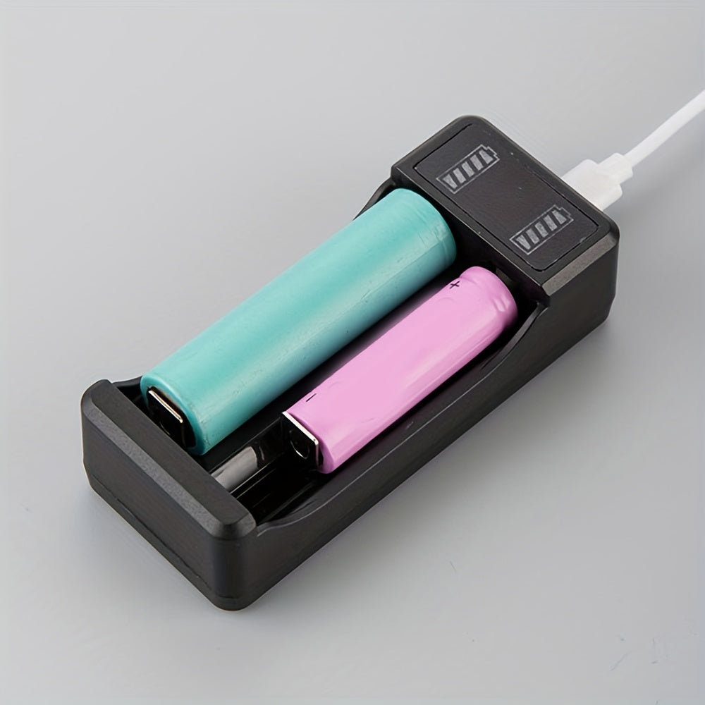 USB Lithium Battery Charger for 10440 14500 18650 3.7V with Quick Charge and Overcharge Protection