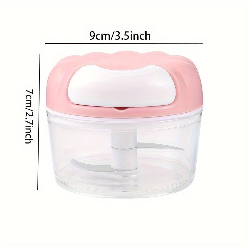 Multifunctional Manual Garlic Grinder and Meat Chopper Kitchen Tool