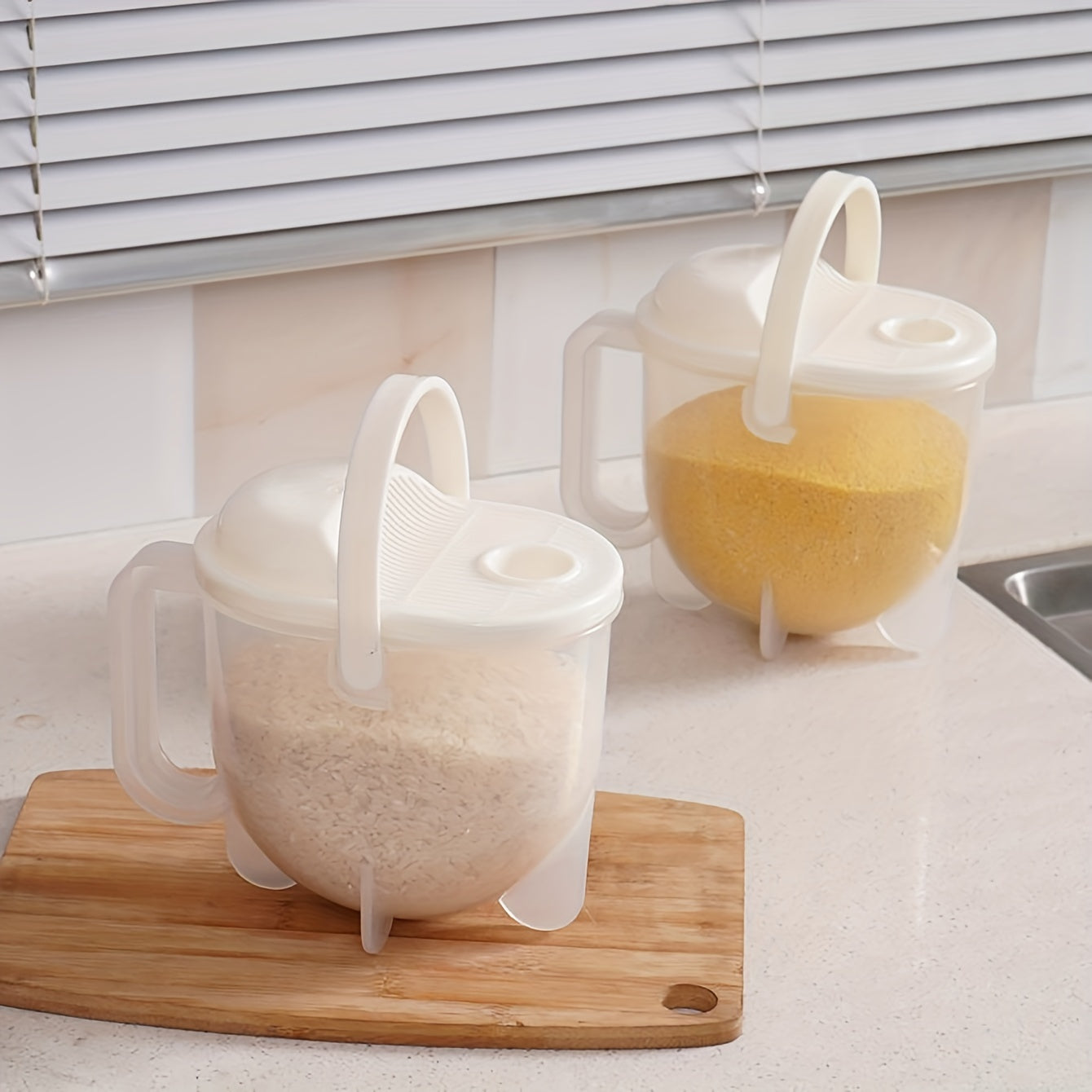 Durable Plastic Rice Washer Food-Safe Kitchen Gadget Easy Rinse Tool