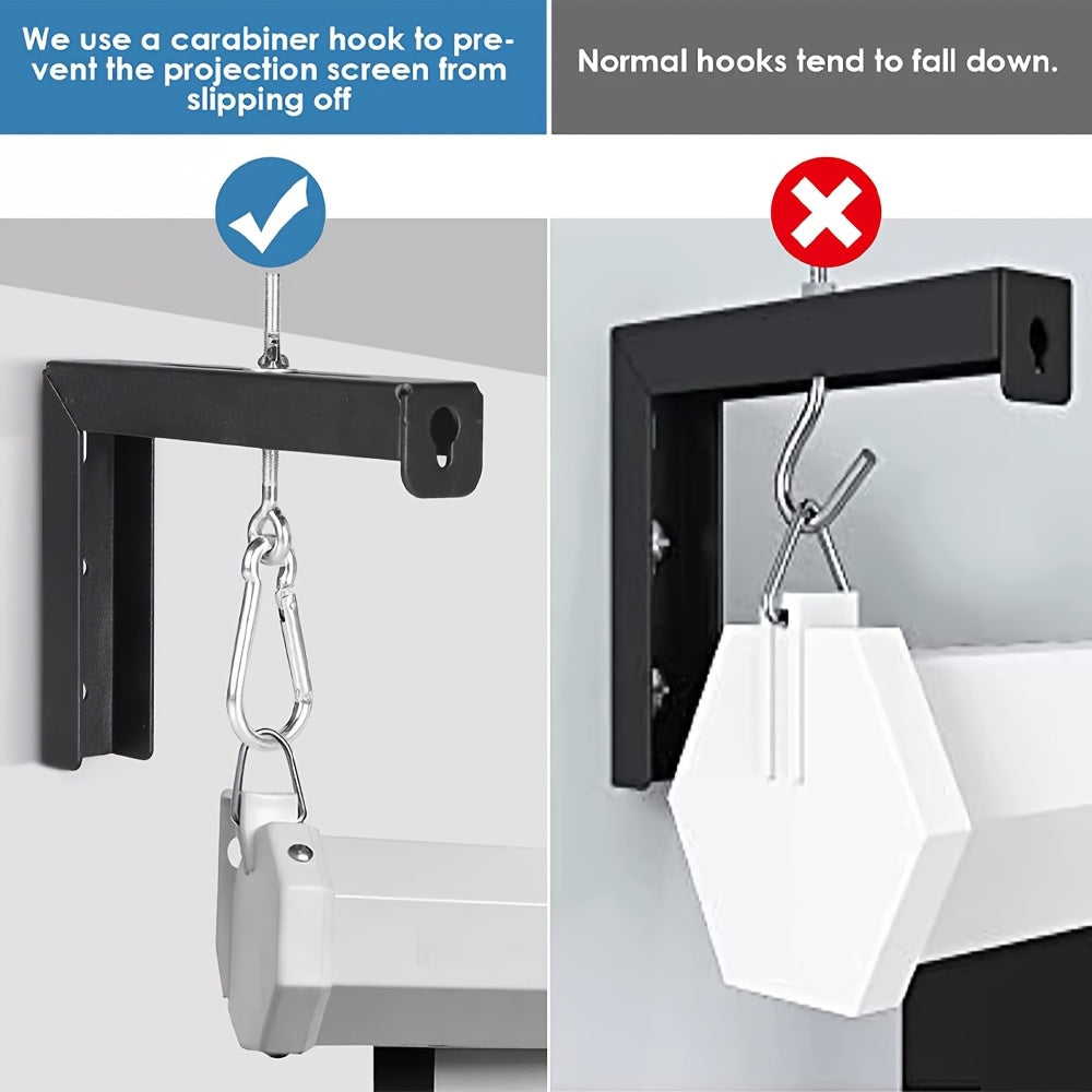 Soporte de techo en forma de L ajustable de metal para la mayoría de los proyectores