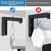 Soporte de techo en forma de L ajustable de metal para la mayoría de los proyectores