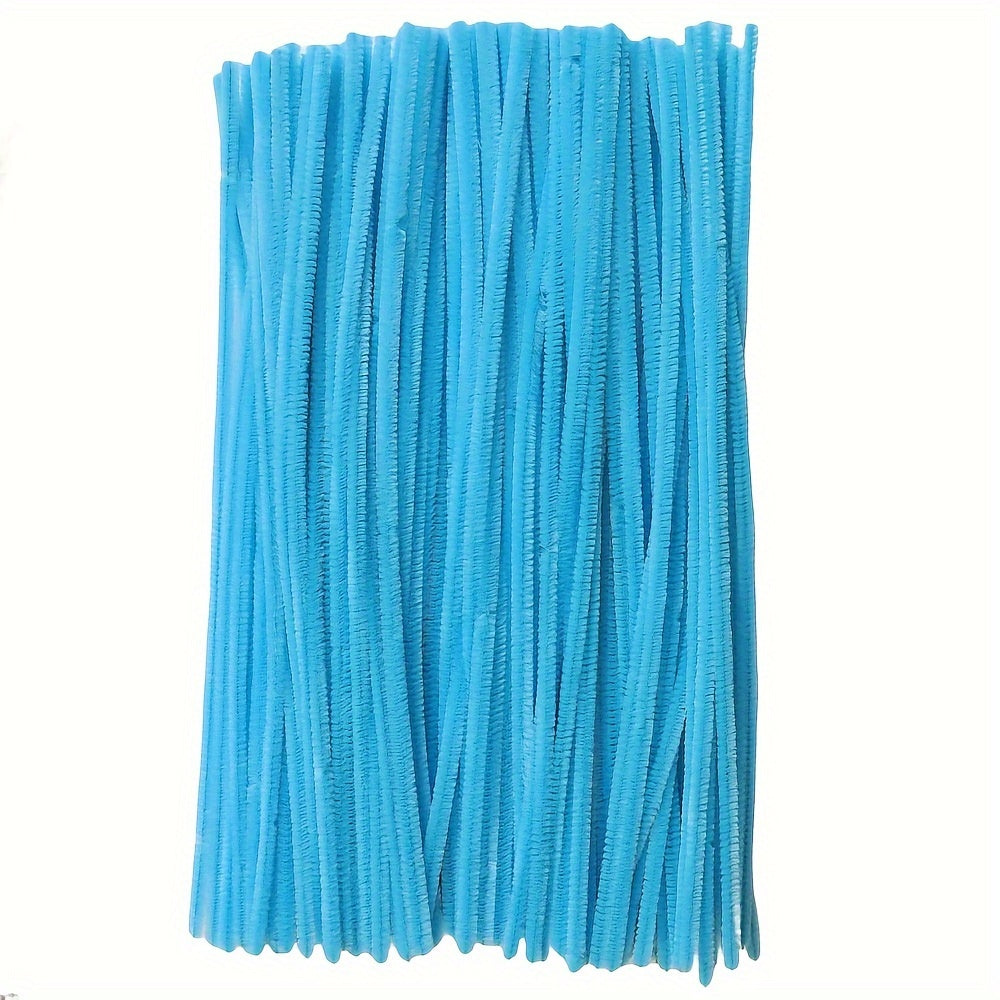 100 Colorful Chenille Stems 30cm for DIY Crafts and Decorations