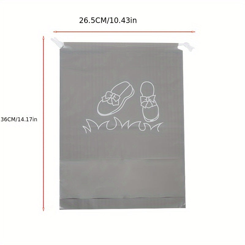 Hanging Shoe Organizer Bag Transparent Dustproof Travel Storage White Shoes