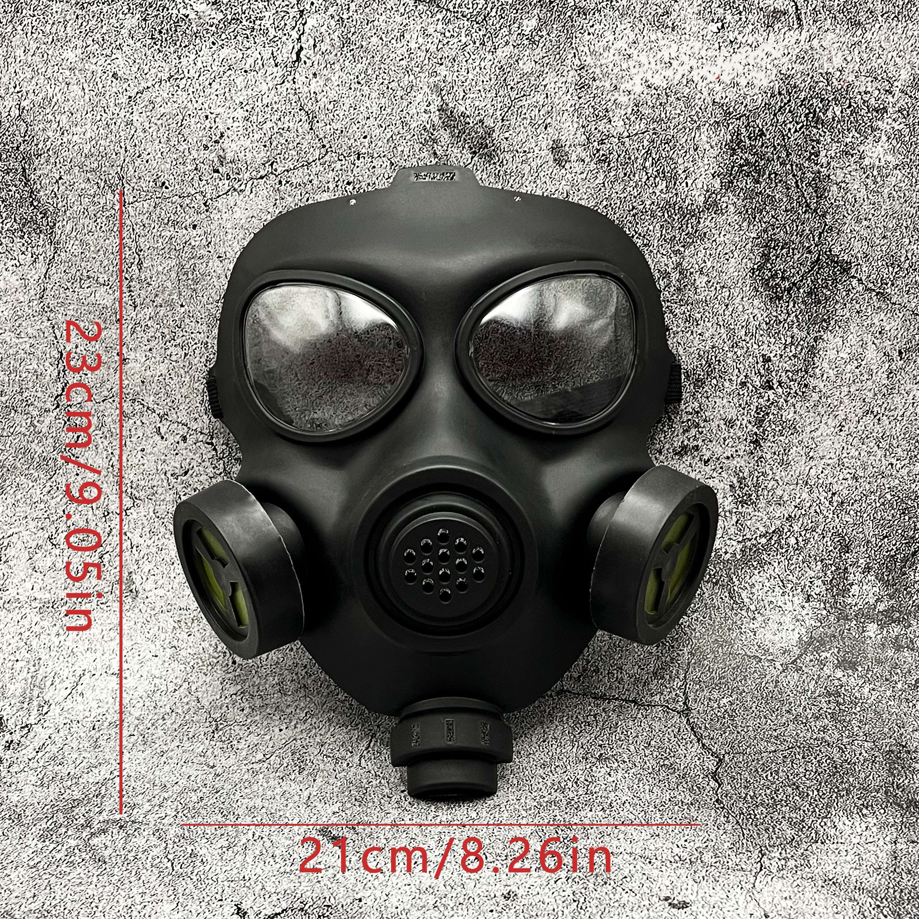 Military-Style Spooky Gas Mask Halloween Costume Mask PP Material No Batteries
