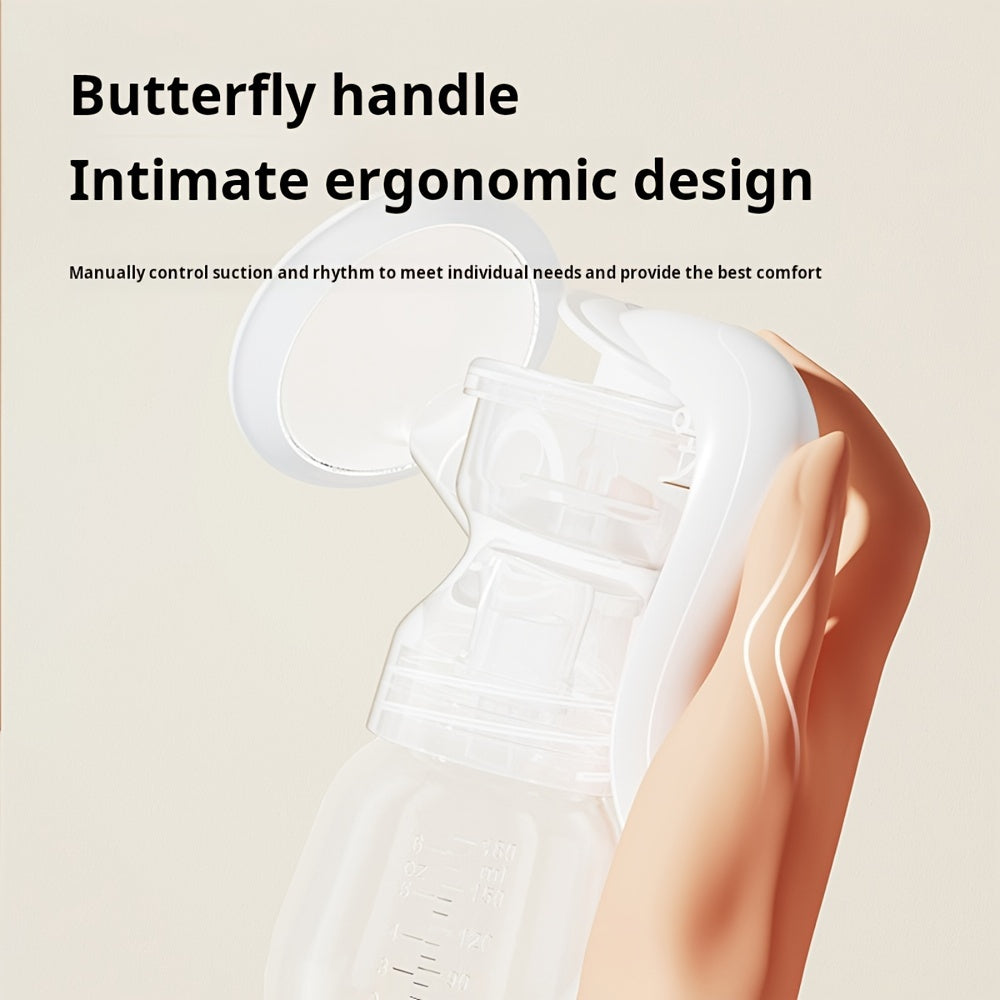 BPA-Free Manual Breast Pump Set for Breastfeeding and Milk Storage 180ml Bottle Nipple