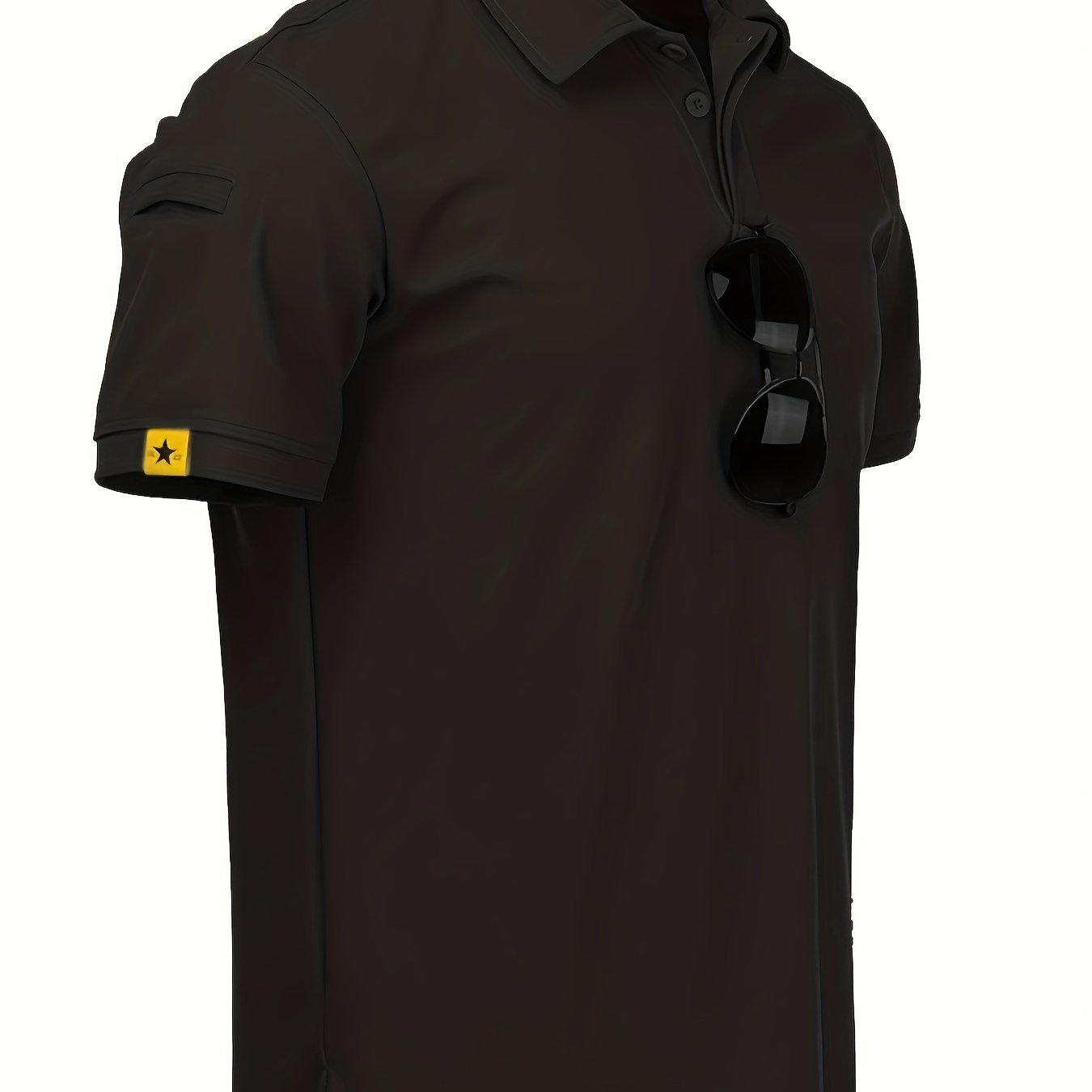 Men's Short Sleeve Polyester T-Shirt for Fishing Running Hiking Summer