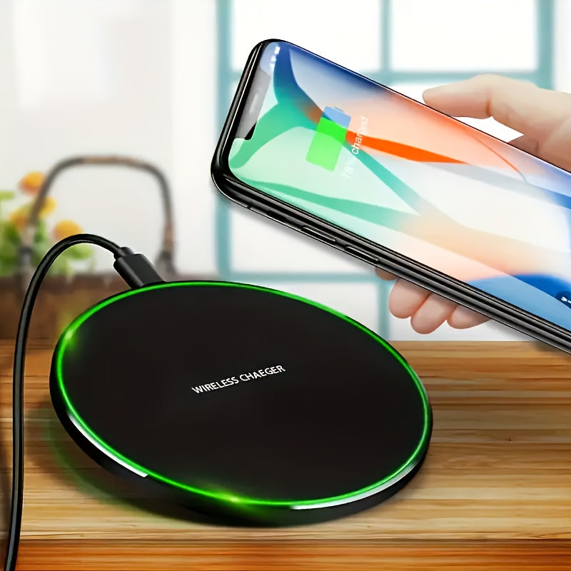 15W Wireless Charger USB C Fast Charging Pad with Quick Charge QC 3.0 for iPhone Samsung