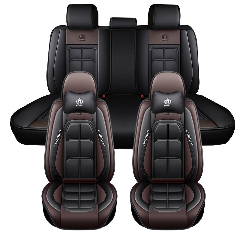 Universal sun’iy charmashli avtomobil o‘rindiq qoplamalari to‘liq qamrovli, sirpanmaydigan, bardoshli