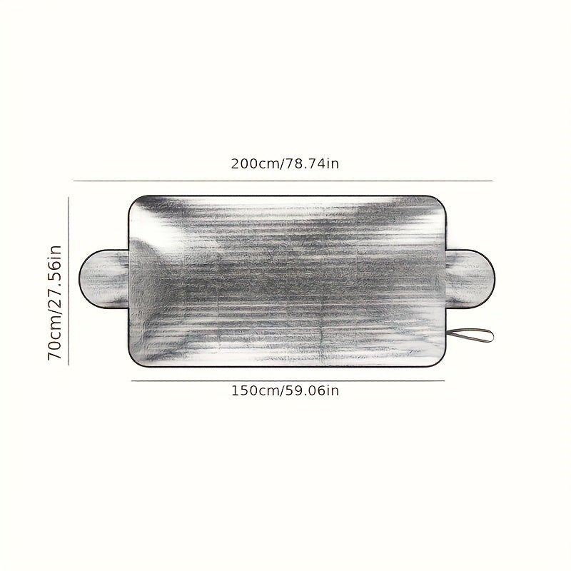 Barqaror PE Transport Vosita Shisha Himoyachisi Qor Yog‘ingarchilik Qor Qorqinchli Muz Himoyachisi Old Panel uchun