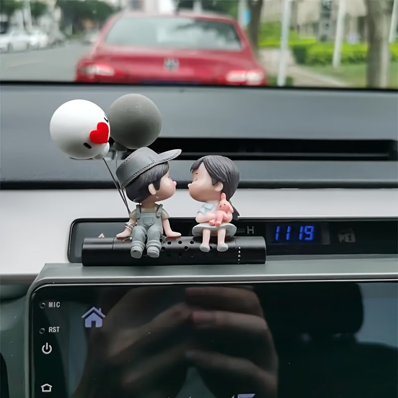 Multfilm Moshina Havo Ventilyatori Yoqimli Hidi Yurak shaklidagi sharlar Aromatizatsiyalangan disklar