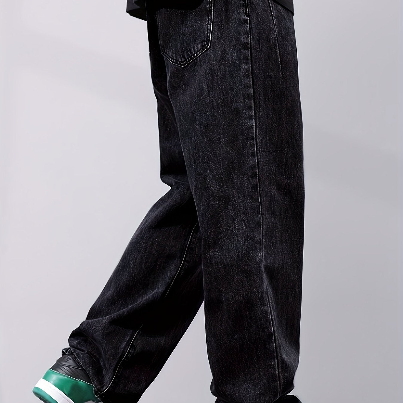 Men's Casual Denim Jeans Regular Fit Straight Leg Non-Stretch Washed All-Season