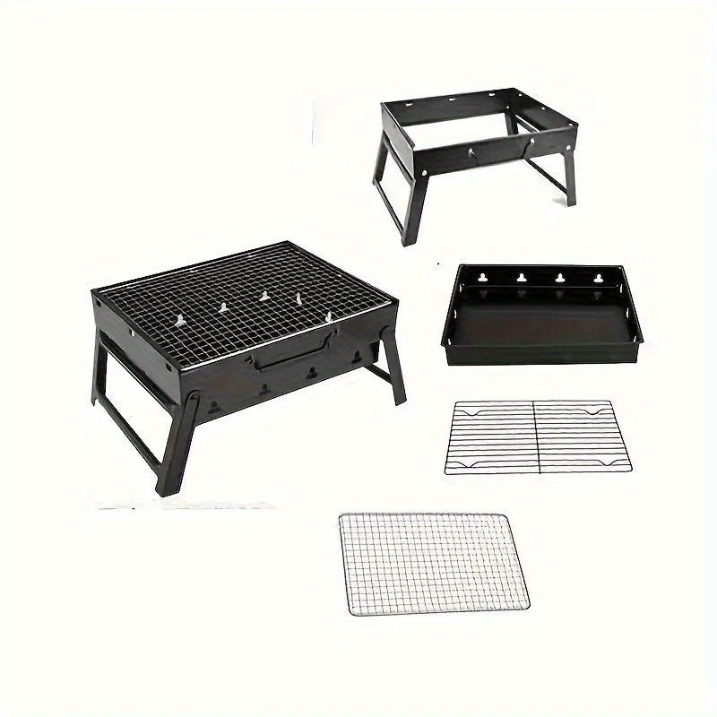 Sayohat va tashqarida ovqat pishirish uchun portativ gaz grill, kichik va yengil