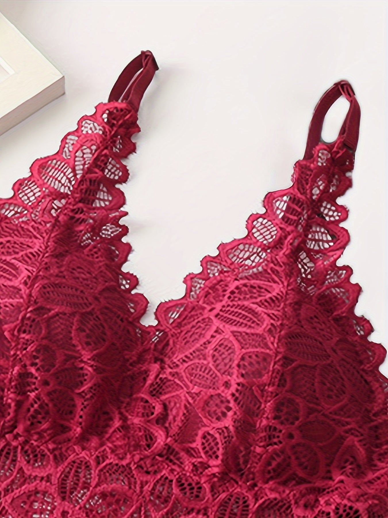 French Lace Vest-Style Underwear Set with Breathable Molded Cups for Women