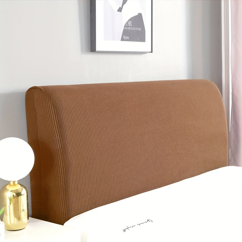 Stretchy Dustproof Headboard Cover for Bed Padded Bedside Protector CamelRed