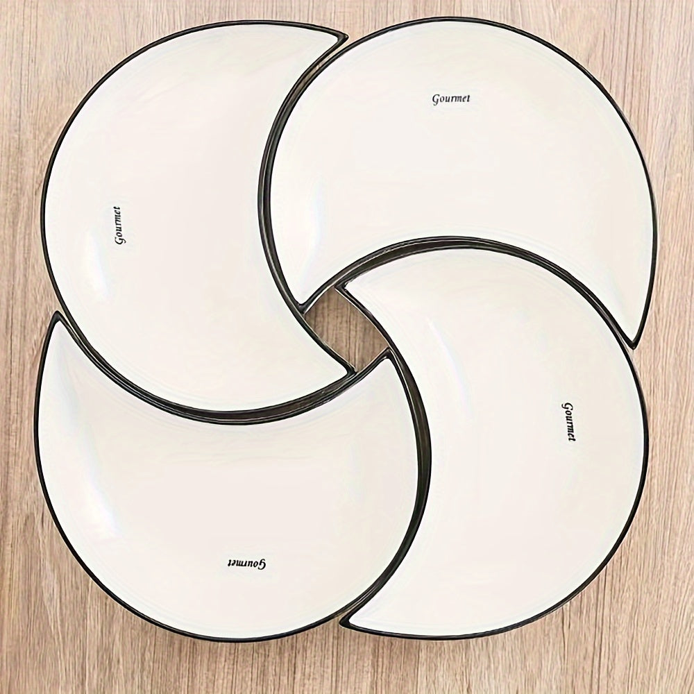Set of 3/4/5 Ceramic Platter Plates for Family Gatherings Hot Pot Picnics Camping Barbecues