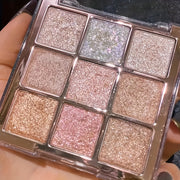 Женская палетка теней для век с эффектом шиммер, 9 цветов, матовые и металлические, универсальная