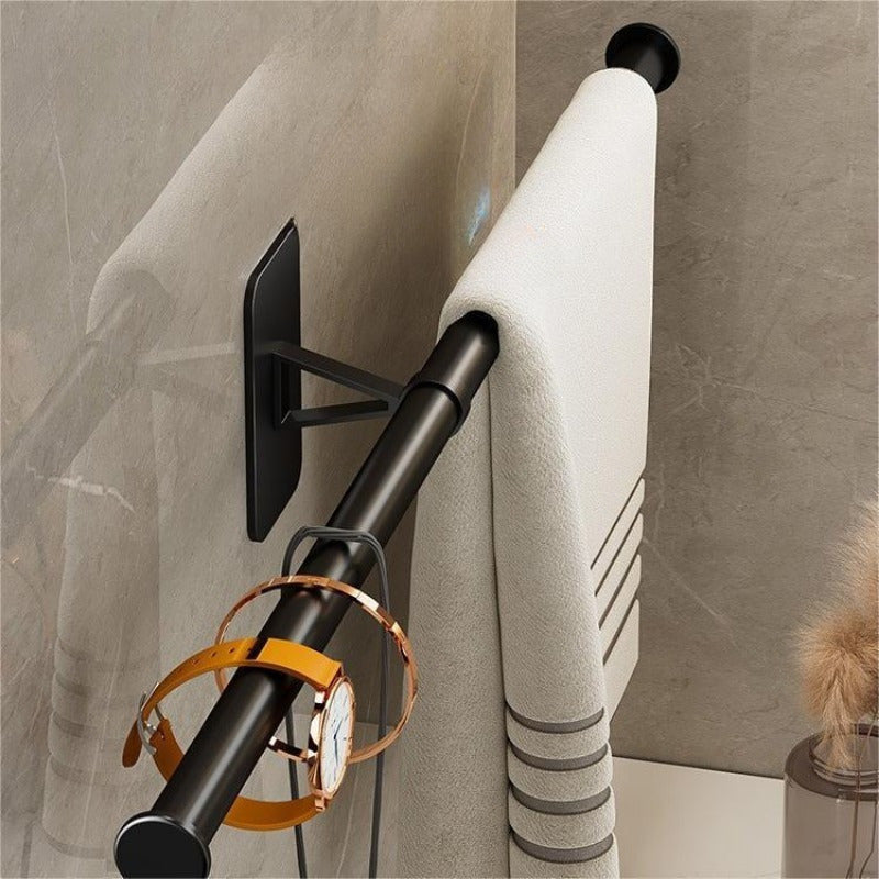 Ochiq javon dizayni, zanglamas po'latdan yasalgan devorga o'rnatiladigan saqlash tayoqchasi oshxona va hammom uchun - teshiksiz o'rnatish