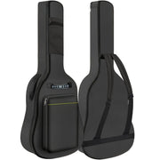 Estuche negro para guitarra con acolchado de 104,14cm, resistente al agua, tela, correas ajustables para el hombro