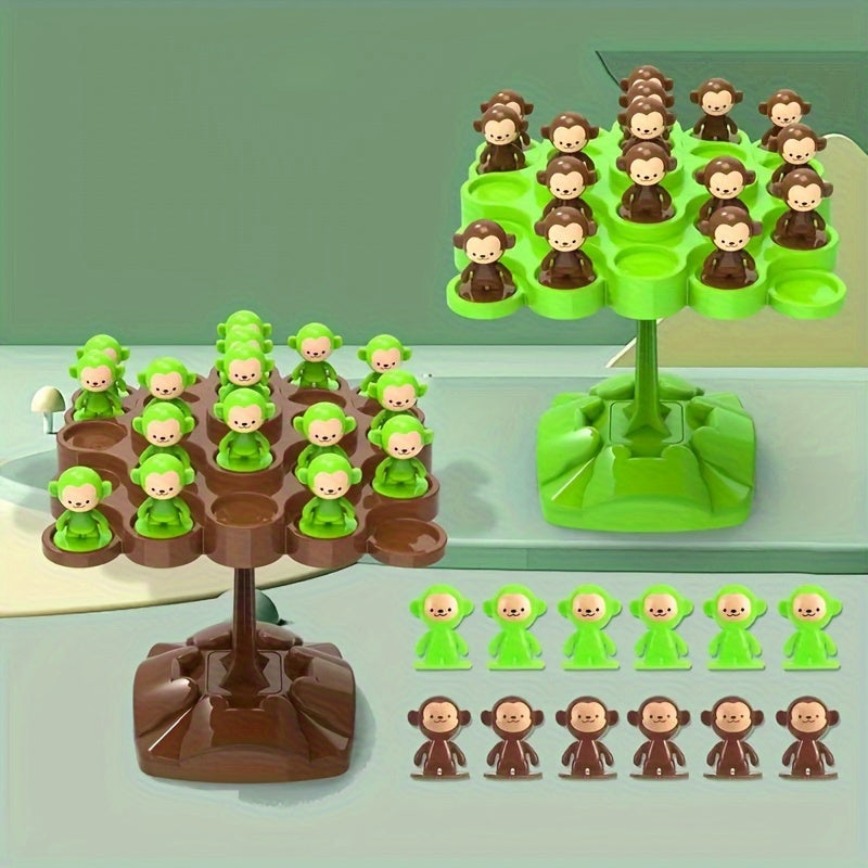 Kids Balance Game for Two Players Monkey Tree Focus Training Puzzle Set Plastic Ages 6+