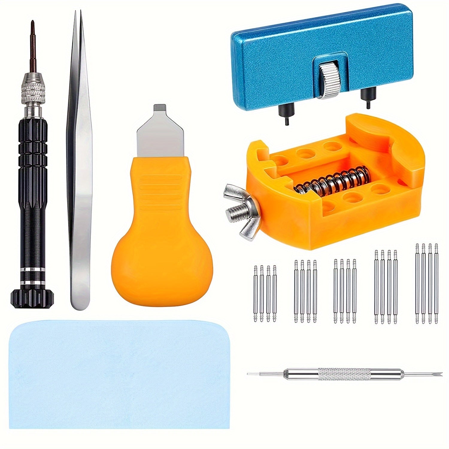Watch Repair Kit with Screwdriver, Wrench, Case Opener and Tools for Watch Repair