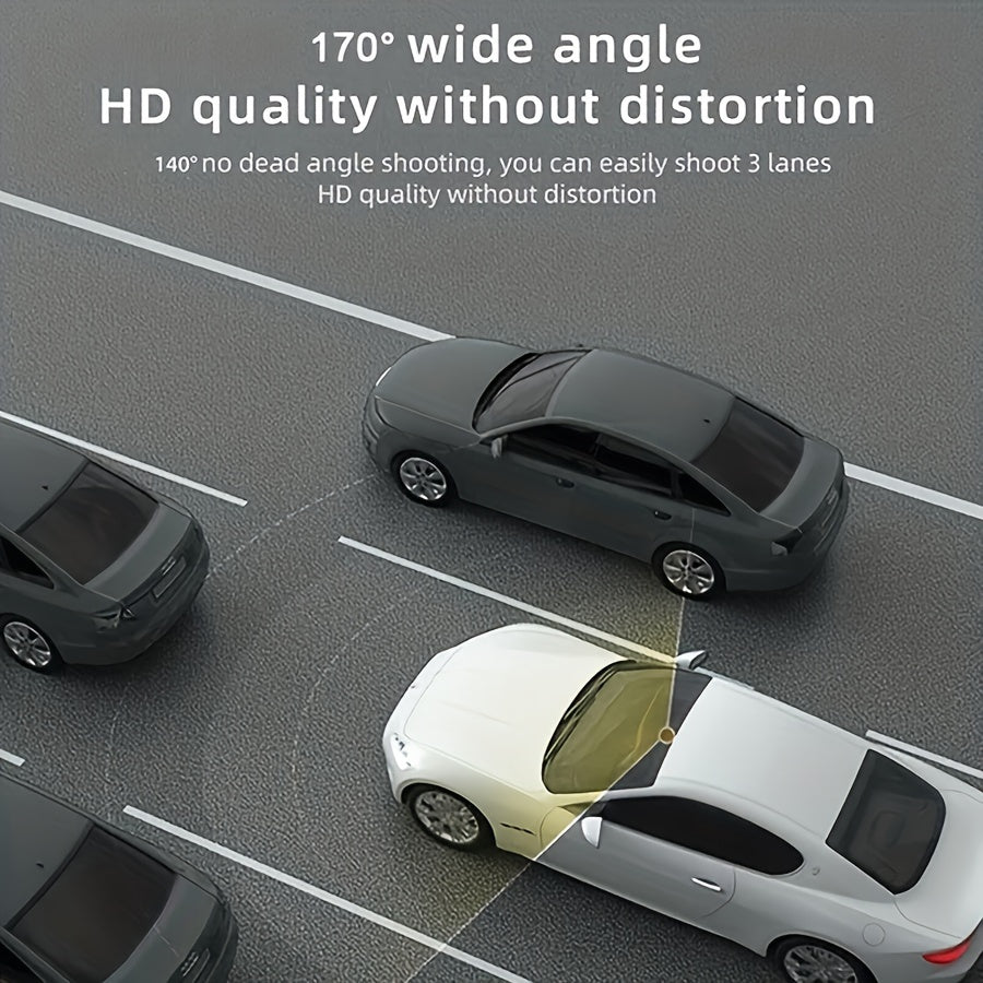 Car Dashboard Camera No Installation 2-Inch Screen HD Night Vision