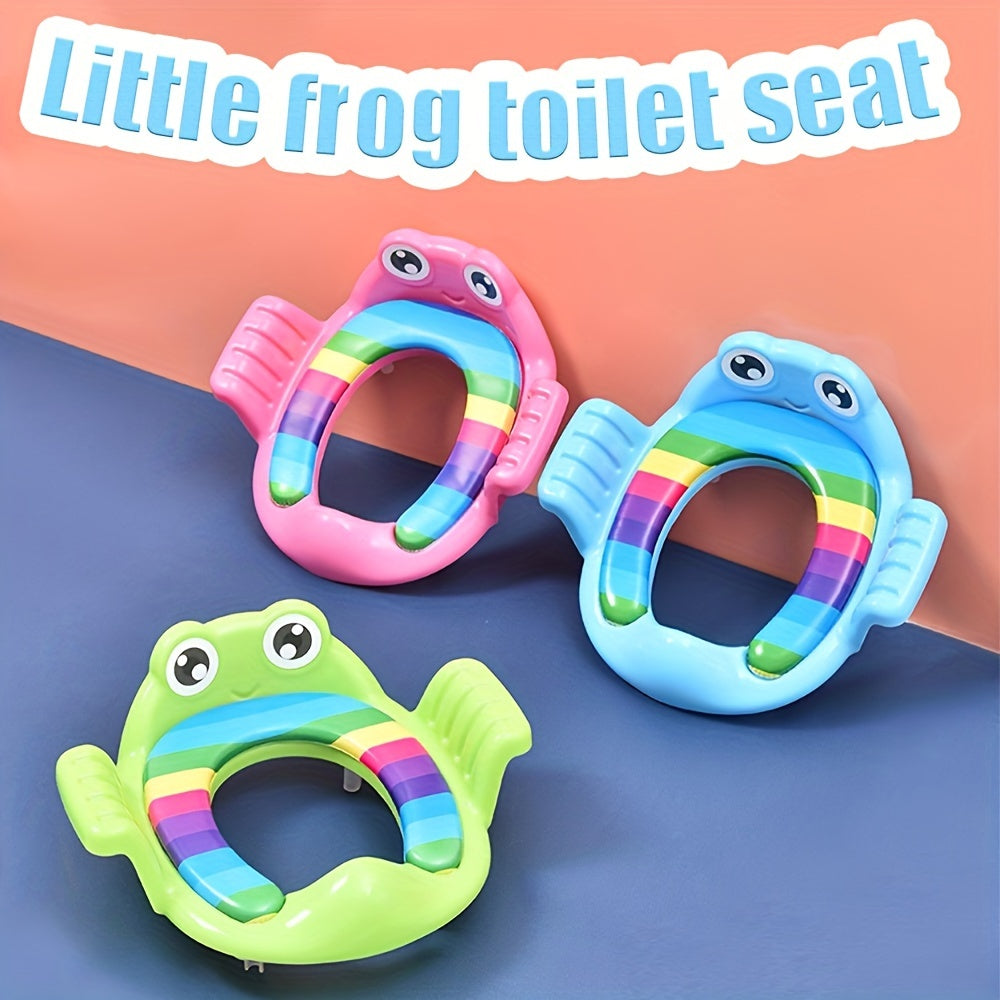 Potty Training Seat with Splash Guard and Non-Slip Mat Portable for Travel