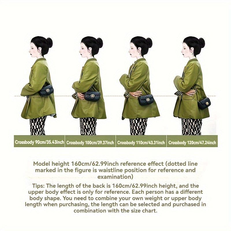 Faux Leather Shoulder Strap Adjustable for Handbags Phone Cases Black