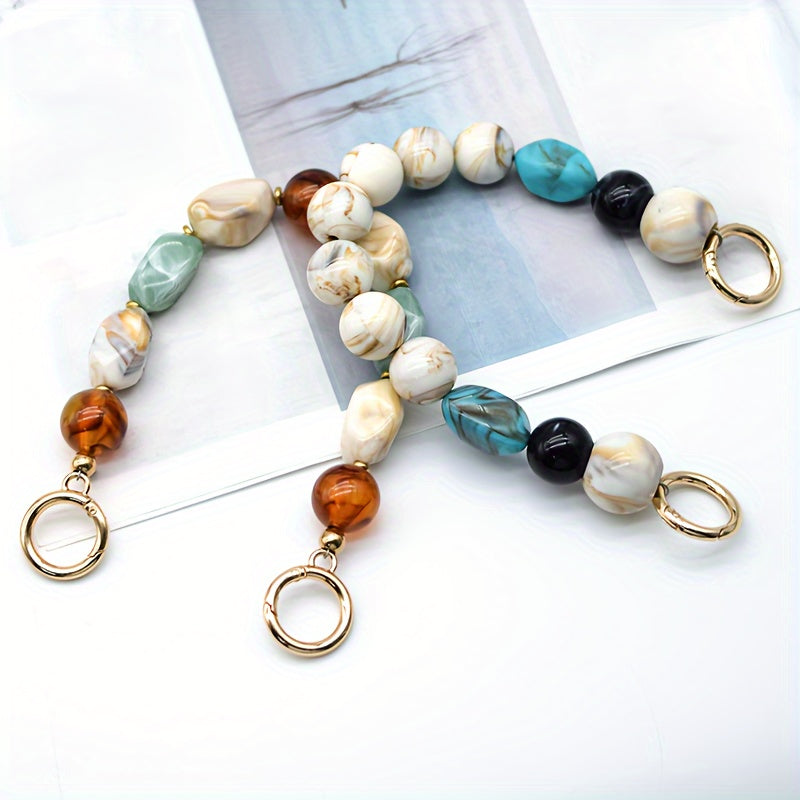 YINGHUA ikki dona rezina bezakli sumka zanjiri - qisqa, retro va nafis aksessuar, osonlik bilan olib tashlanishi mumkin. Ushbu zanjir ayollar sumkalari uchun mo'ljallangan bo'lib, kiyimingizga uslub qo'shadi.