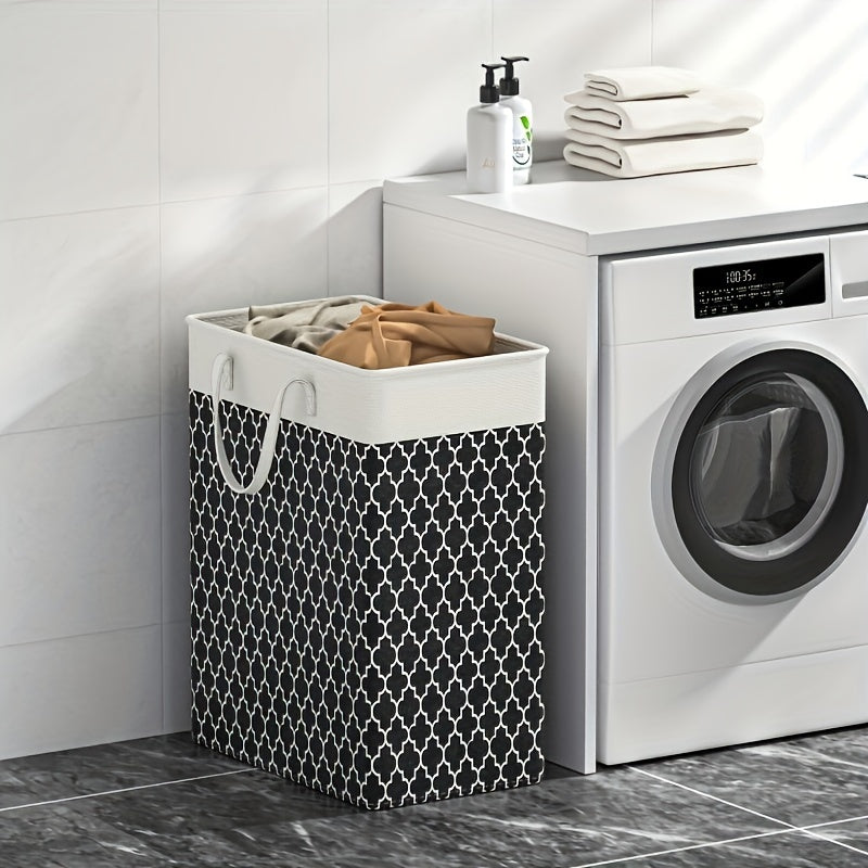 Laundry Storage Basket with Handles Hamper for Laundry Bathroom Bedroom Dorm