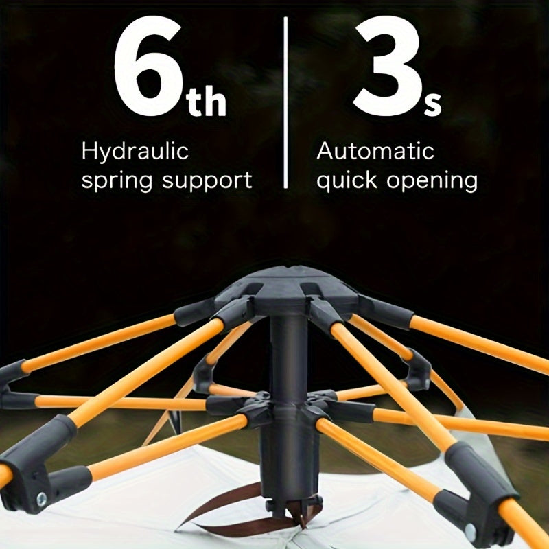 Portable Dome Tent for 2-3 People with Mosquito Netting All-Season Camping Shelter