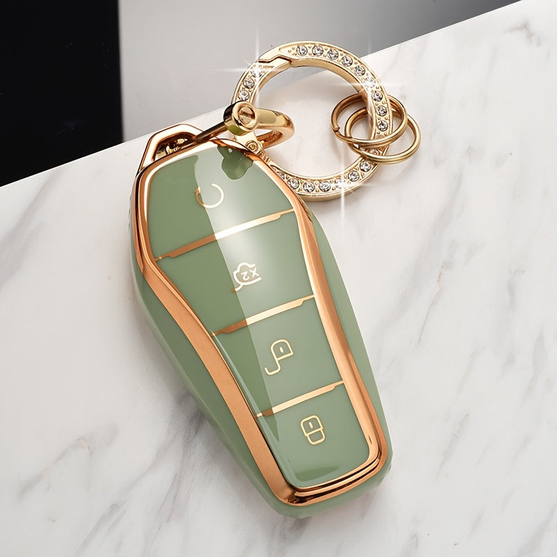 Universal TPU Car Phone Case for Dmi EV Models with Gold Edge