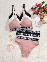 Sports Bra and Underwear Set for Women with Multi-Row Adjustable Design