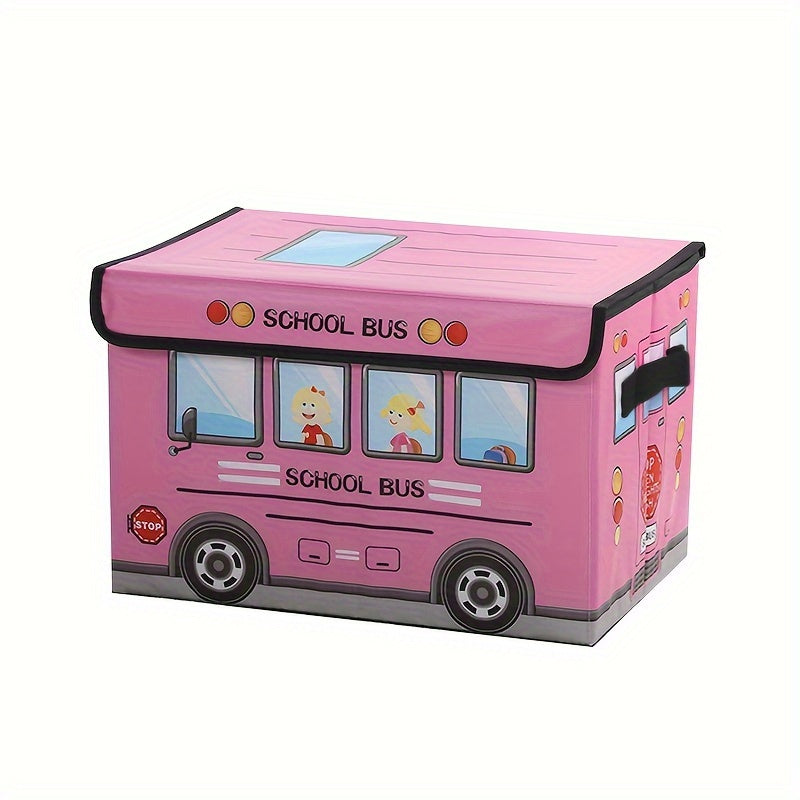 Cartoon Car Storage Box Foldable Waterproof Moisture-Proof for Office Dorm Home Organization