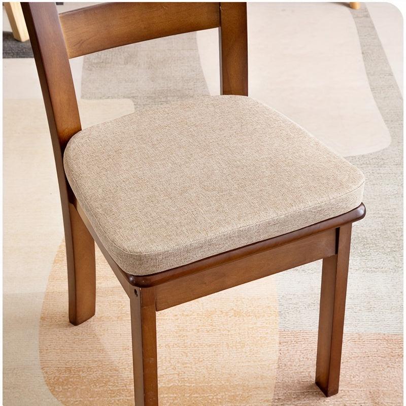 Rang-barang chiziqli stul yostiqchasi, anti-slid ko'pikli yostiq bilan, yuviladigan linen qoplamasi bilan, oshxona yoki uy uchun