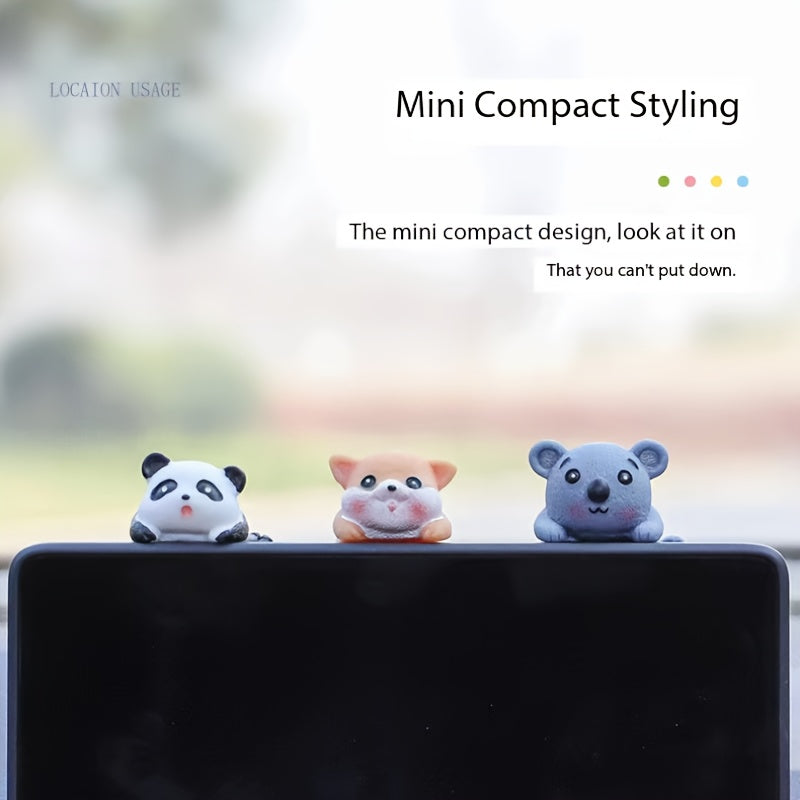 Cartoon Animal Desk Decor for Computer, Car, and Phone Screen Accessories