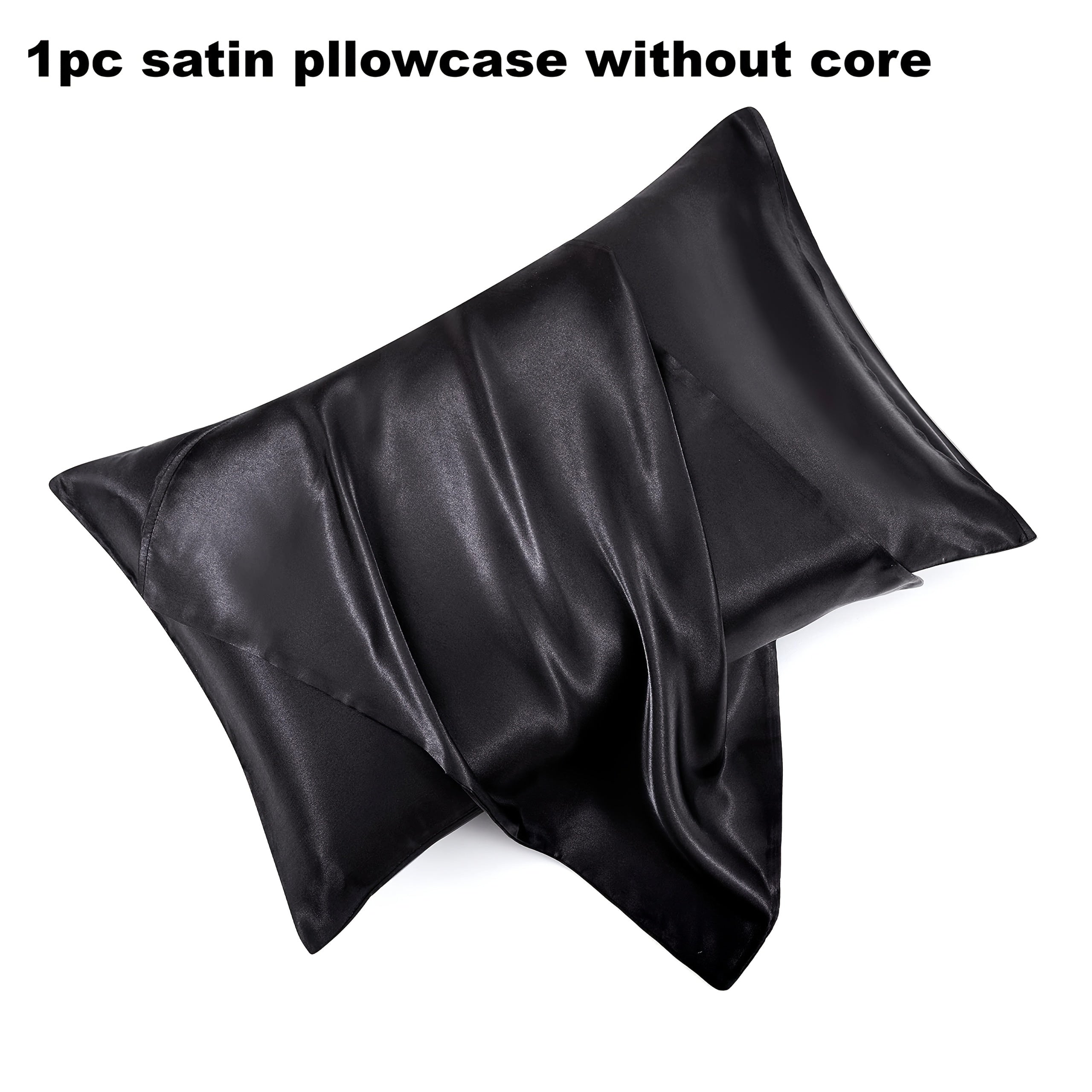 Hypoallergenic satin yostiq qopqog'i 100% polyester nafas oladigan teriga do'st to'liq rangli qopqoq yopilishi yotoq to'shagi