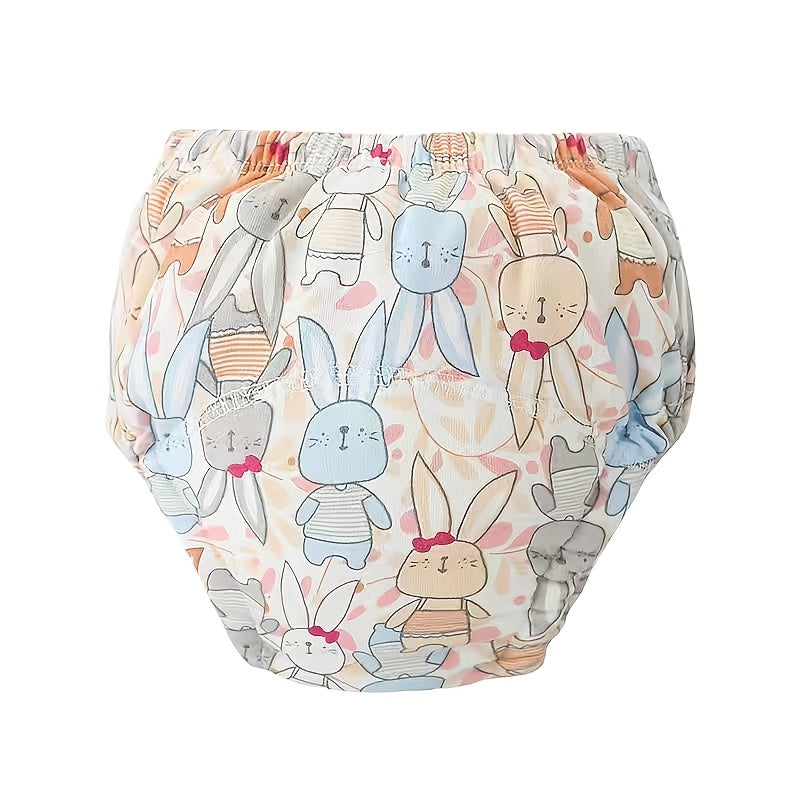 Set of 10 Reusable Baby Training Pants Toddler Underwear with Animal Designs Soft Knit Material